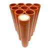 1.91" x 12" Orange HDPE Mortar Tube - Case of 50